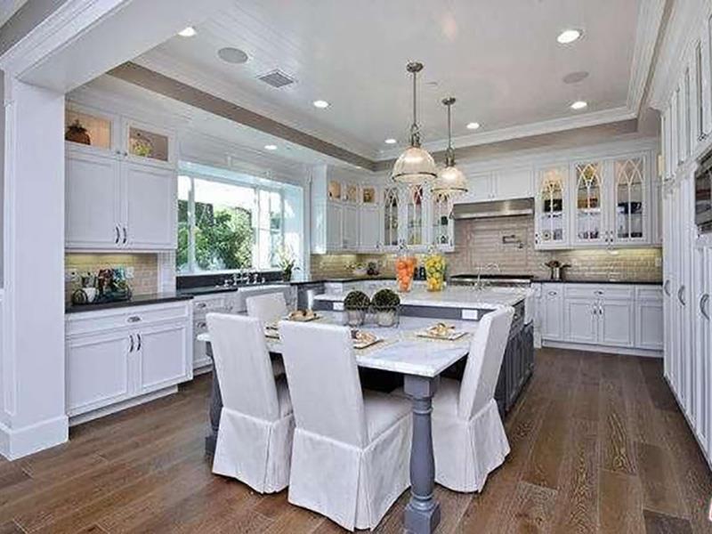 The large kitchen